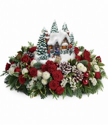 Thomas Kinkade's Country Christmas Homecoming from Designs by Dennis, florist in Kingfisher, OK